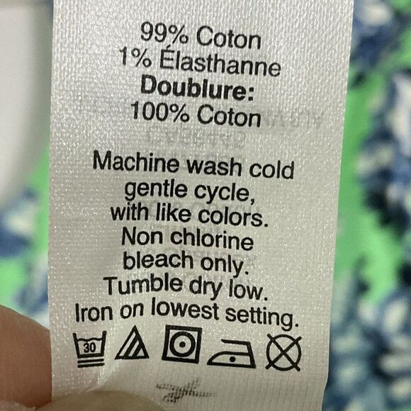 J. Crew Fit & Flare Floral Dress, size 12, style #A5700, 99% cotton/1% spandex - Picture 9 of 10